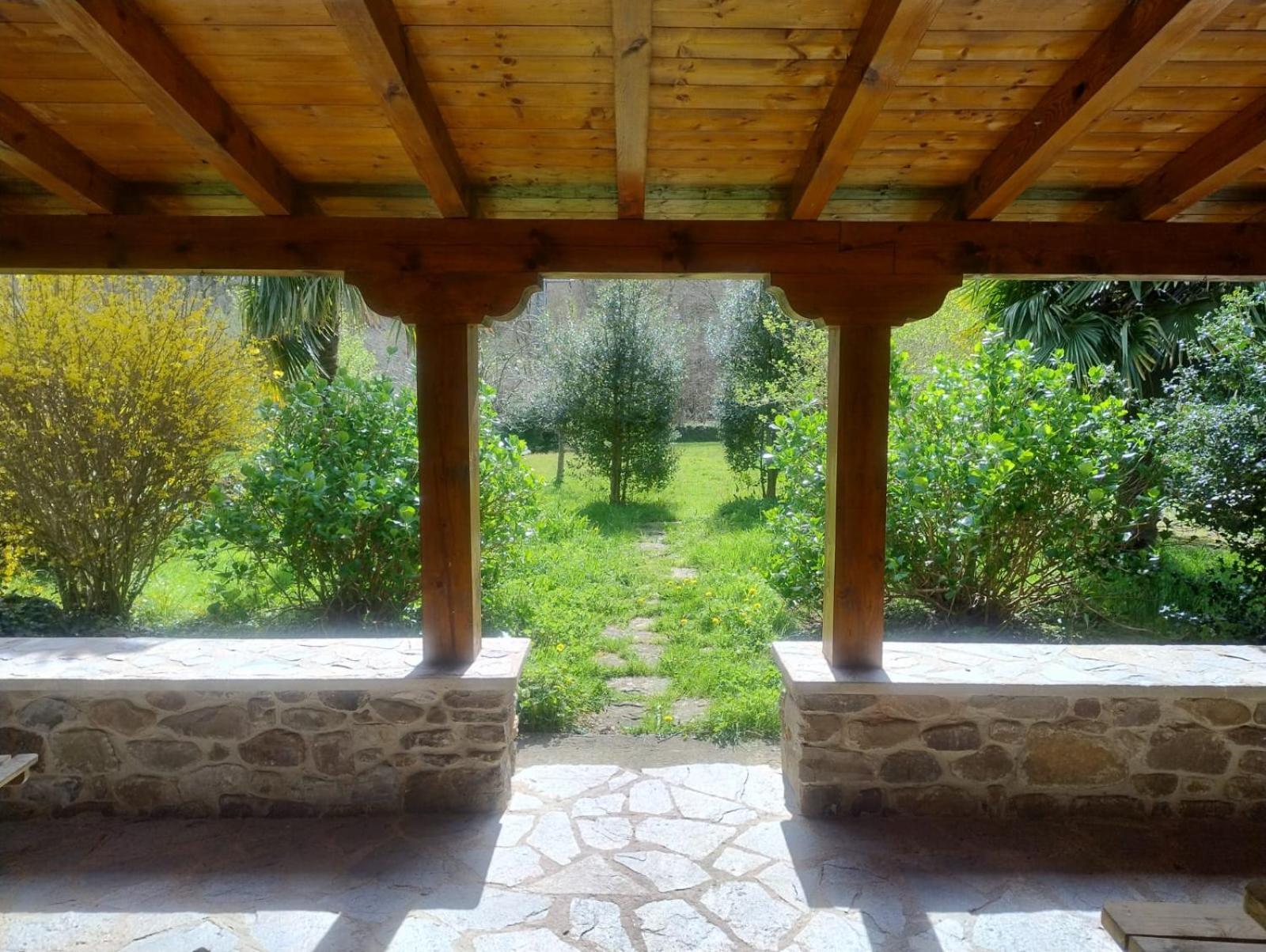 Amplia Y Comoda Casa De Piedra Con Porche Y Jardin San Roque de Ríomiera Eksteriør bilde